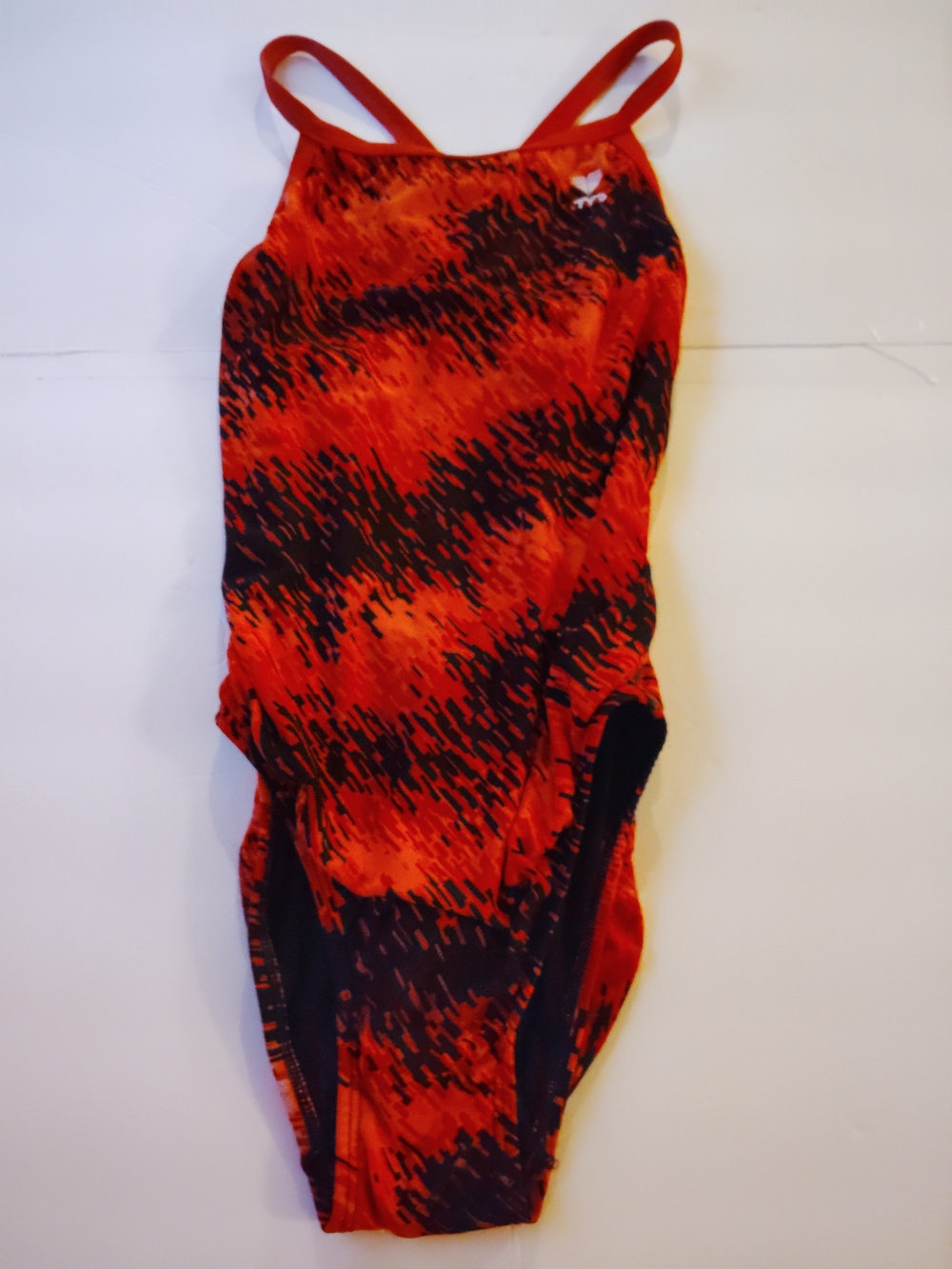 TYR Red and Black One-Piece Swimsuit